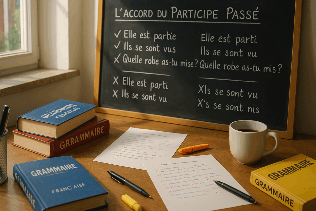 maîtrisez l'accord du participe passé grâce à notre méthode claire et concise. apprenez les règles essentielles pour éviter les erreurs et améliorer votre écriture, le tout expliqué de manière accessible et directe.